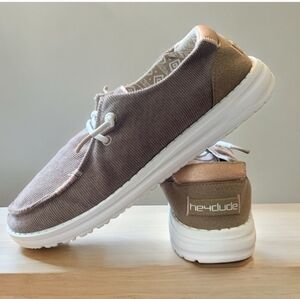 HEY DUDE Women's Wendy Corduroy Moccasin | Cord Chestnut | Size 7